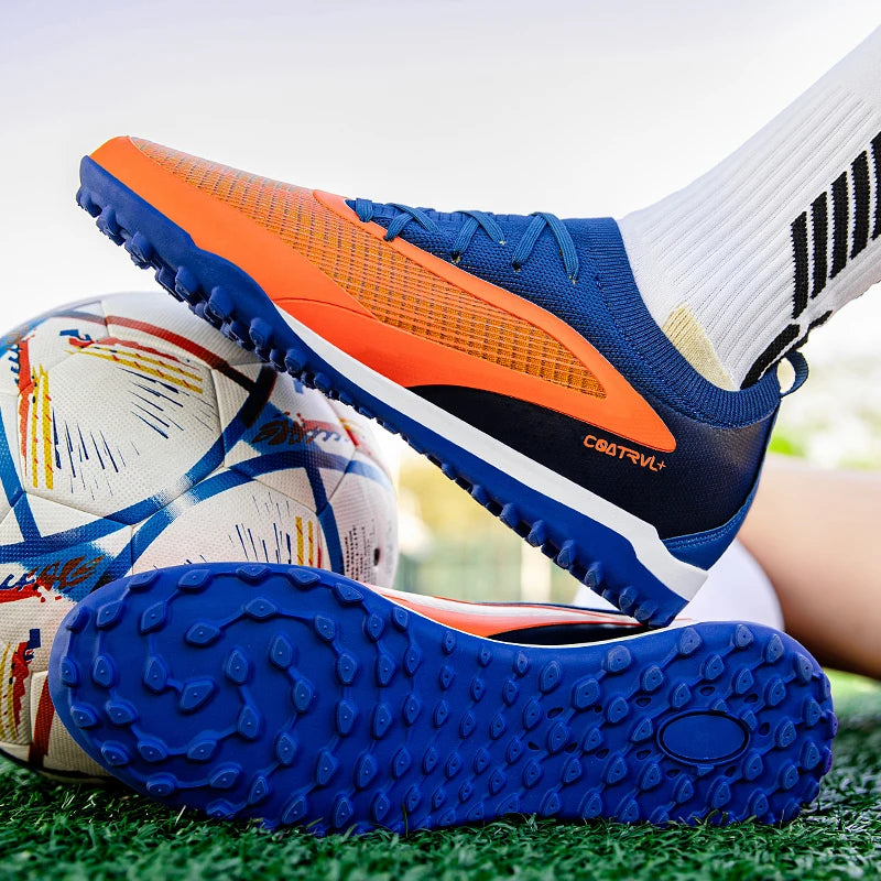 Botas de fútbol TF para hombre, zapatillas resistentes para cancha Society, transpirables para adulto, calzado masculino de fútbol para entrenamiento, alta calidad, con tacos