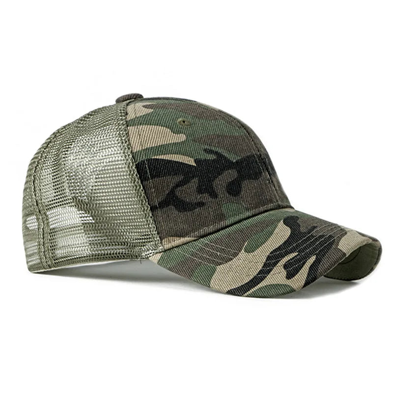Czapka baseballowa w kamuflażu – damska, męska, czapka typu snapback w stylu hip-hopowym, czapki w kamuflażu do zajęć grupowych dla kobiet i mężczyzn, czapka wojskowa – damska, męska