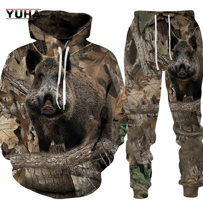 Sweatshirt com Capuz Unissexo Wolf com Impressão 3D, Pullover Cool com Gráfico Animal, Streetwear Masculino