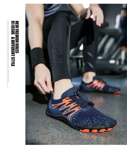 EOCENE men and women barefoot outdoor sports aqua shoes, quick-dry beach swimming fitness wading hiking cycling water sneakers