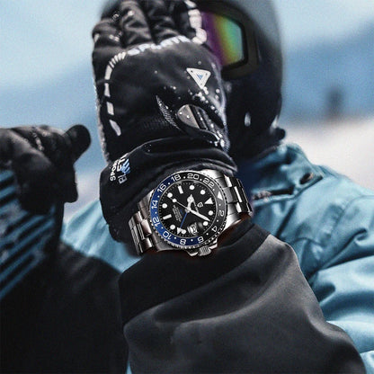 New 1662 PAGANI DESIGN GMT Automatic Watch 40mm Men's Wristwatch Top Brand 100M Waterproof Mechanical Wristwatches for Men Cloc