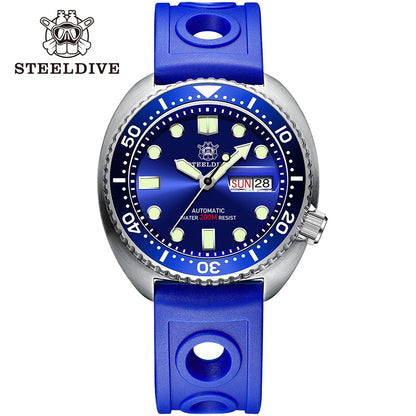 STEELDIVE Brand Classic Design SD1972 45mm Case Ceramic Bezel Sapphire Glass NH36 Automatic Movement Day and Date Sports Watches