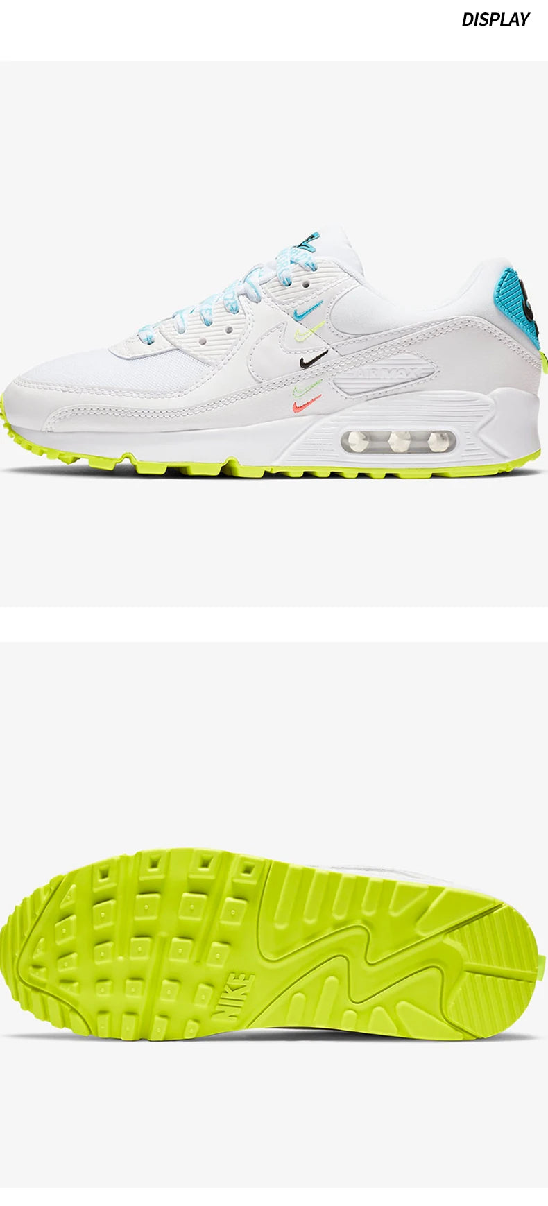 Nike originali da uomo e donna AIR MAX 90 QS, scarpe sportive casual da running basse CK7069-100