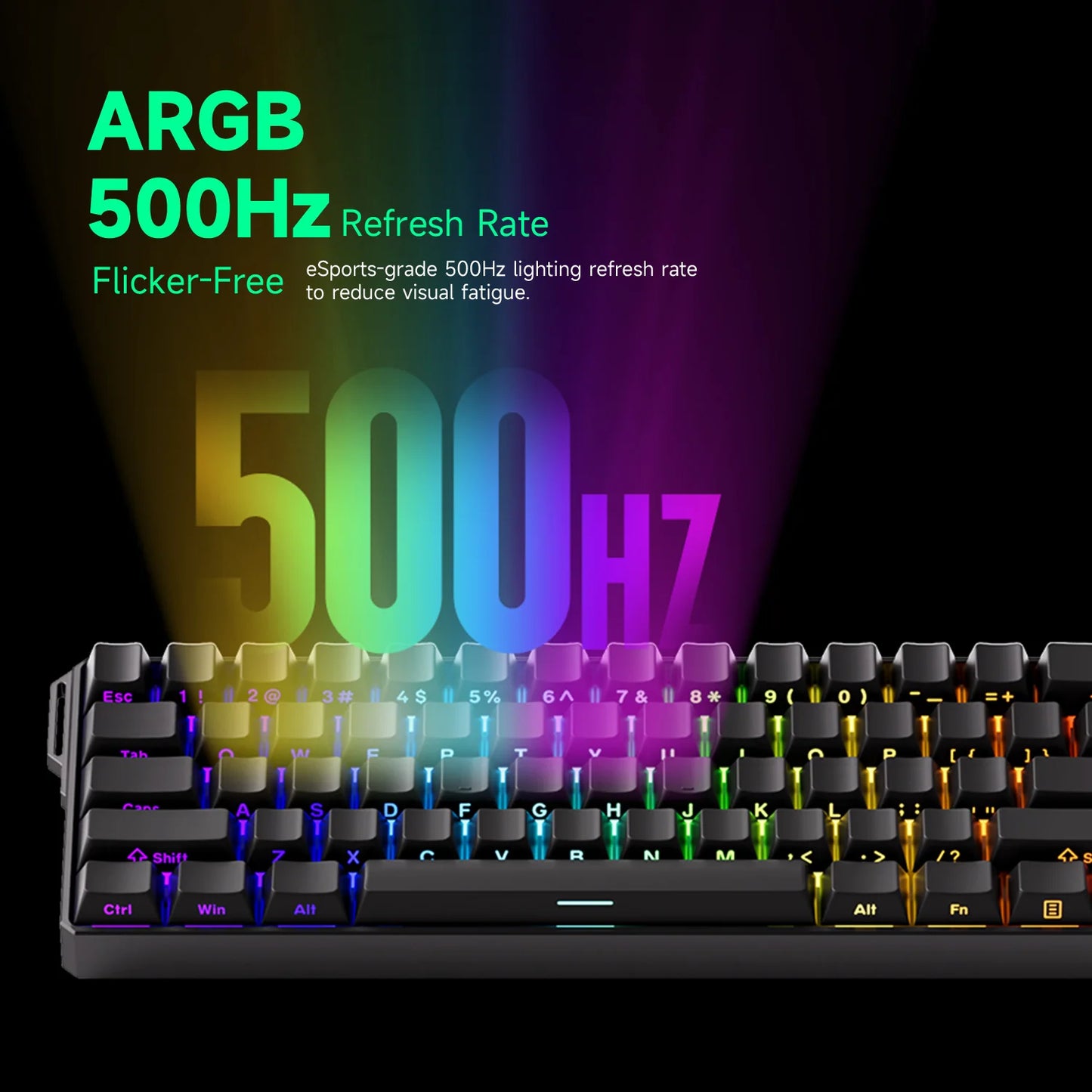Teclado Gaming Mecânico Akko MonsGeek FUN60 Ultra com Interruptores Magnéticos, 60%, Rapid Trigger, 8K HE/TMR, Teclado Gamer Personalizado em Alumínio