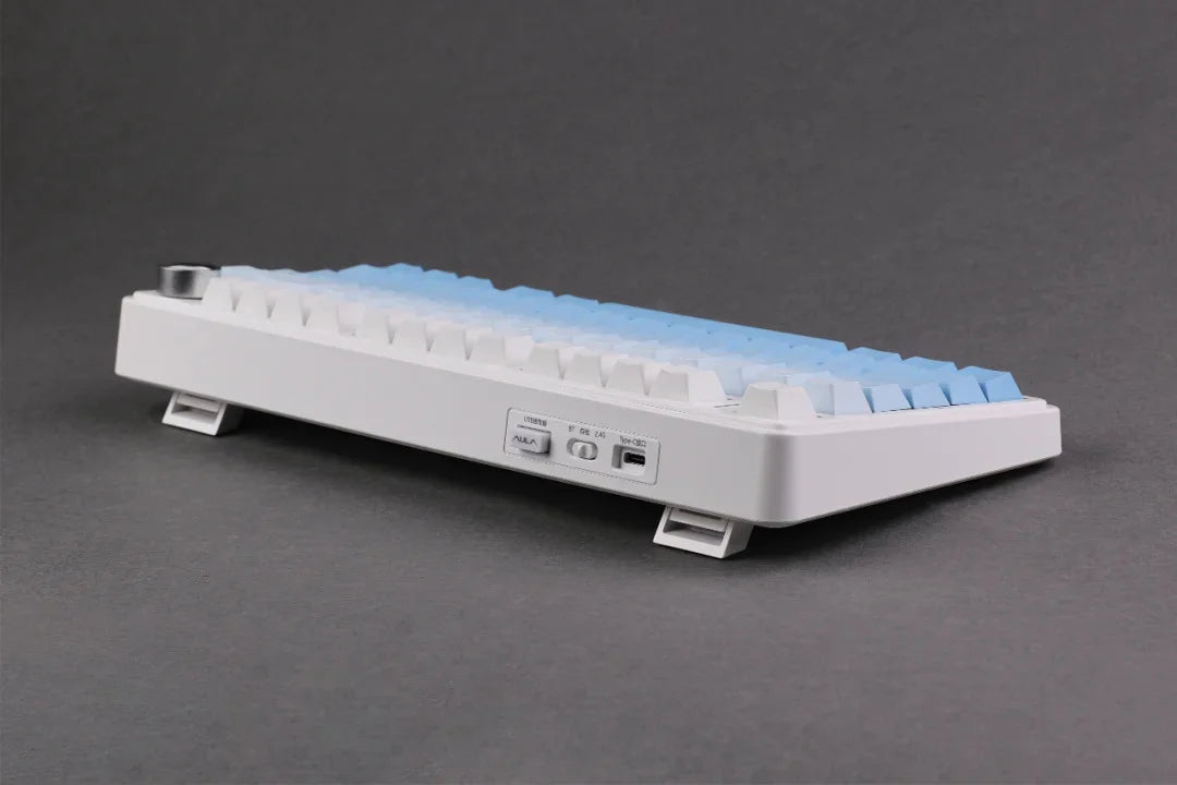 AULA F75 Pro Teclado mecánico gaming inalámbrico con montaje gasket, RGB personalizable, distribución 75% y teclas PBT con grabado lateral