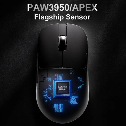 AJAZZ AJ159 APEX Wireless Gaming Mouse, Lightweight RGB Gaming Mouse with Magnetic Charging Dock, Bluetooth & 2.4GHz, Up to 30,000 DPI for PC & Laptop