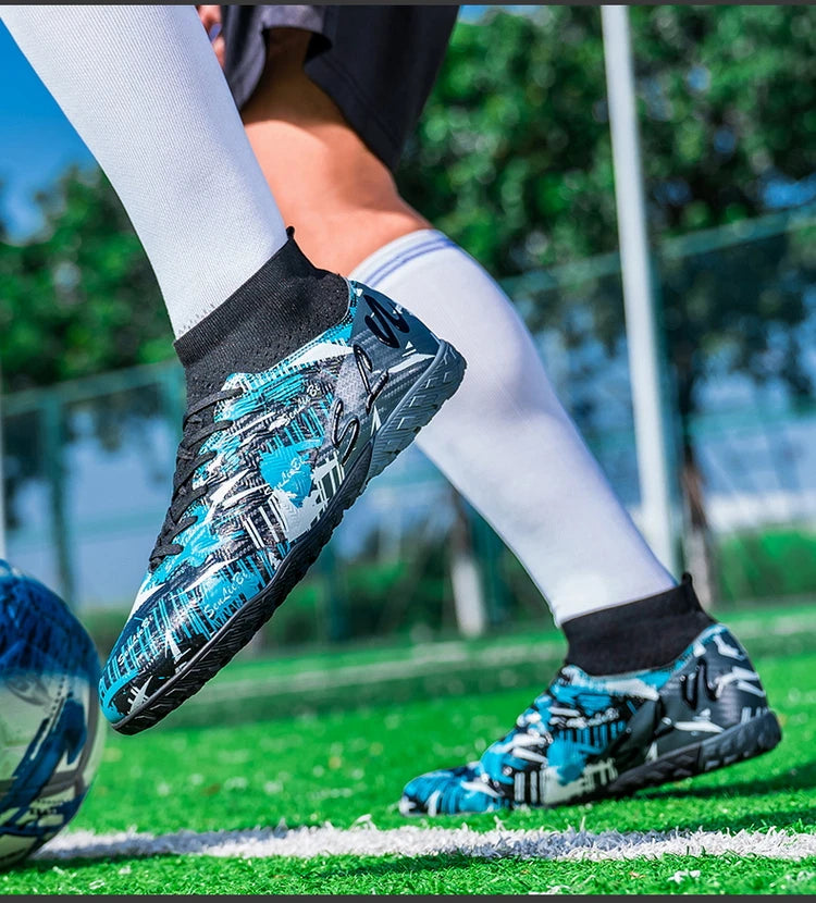 Tamanho 34-46 - Chuteiras de futebol para homem FG/TF, futsal, profissionais, unissexo, infantis, de treino, para exterior, para rapazes, ténis de futebol
