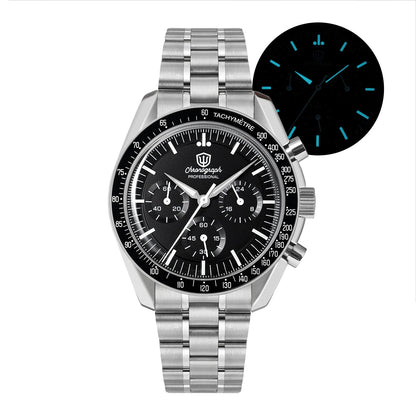 Reloj para hombre Watchdives New Wd1863 de cuarzo VK63, cronógrafo, cristal de zafiro abombado, resistente al agua, 39Mm, acero, marca líder, lujo, negocios