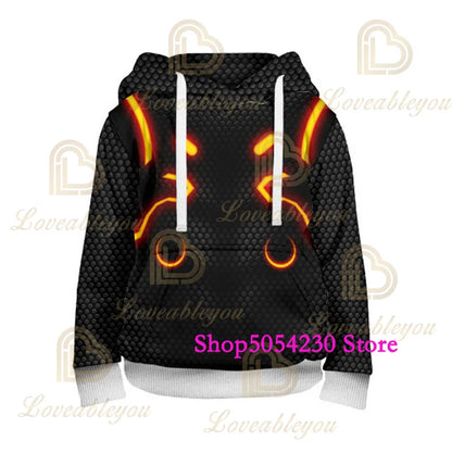 Sudadera con capucha de Fortnite con llama impresa en 3D, estilo Battle Royale de dibujos animados, para hombre y mujer, camiseta con capucha de héroe de videojuego para adolescentes