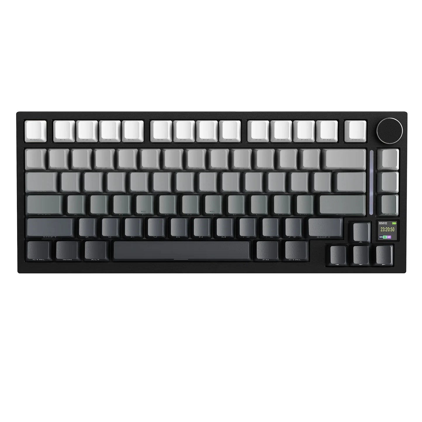 Attack Shark X820Ultra Wireless 75% Mechanical Gaming Keyboard with TFT Screen, Knob, Hot Swappable RGB, Bluetooth, 2.4GHz & USB-C