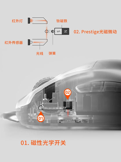 SteelSeries Prime Wired Esports Performance Gaming Mouse 18000 DPI TrueMove Pro Optical Sensor – Magnetic Optical Switches Mice