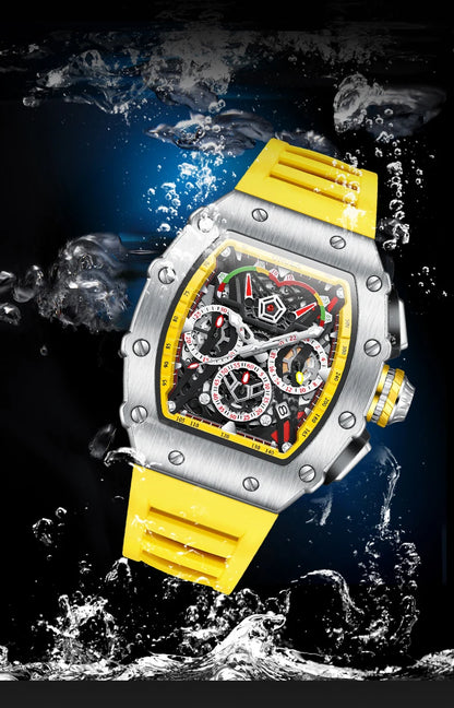 ONOLA 6827 Fashion Sports Quartz Men's Watch Waterproof Luminous Calendar Chronograph Watches for Men Relogios Masculino Часы
