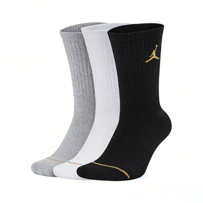 Nike Fashionable Casual Men's and Women's Sports Socks (Comfortable and Breathable) 3-Pack DH3822-902