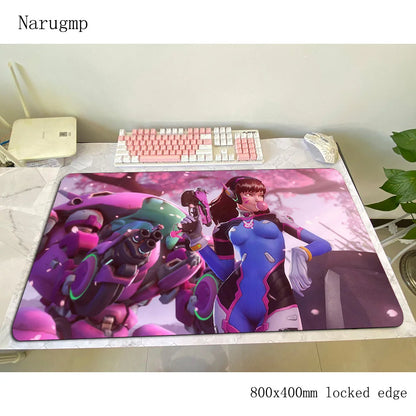 Alfombrilla de ratón gaming Overwatch 80x40cm, alfombrilla grande para ratón, regalo de Halloween, tapete gamer amplio para escritorio de ordenador, mousepad para notebook y PC