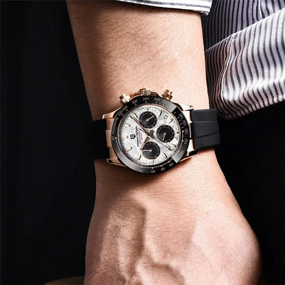 Nuovo originale PAGANI DESIGN PD-1664 orologio da uomo di lusso, movimento al quarzo giapponese VK63, zaffiro, impermeabile, cronografo, oro