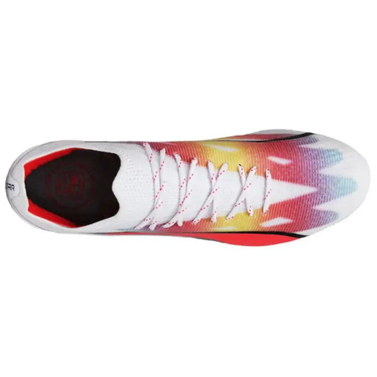 Chaussures de football Puma Ultra Ultimate Mx SG, rouge et blanc, 107504-01.