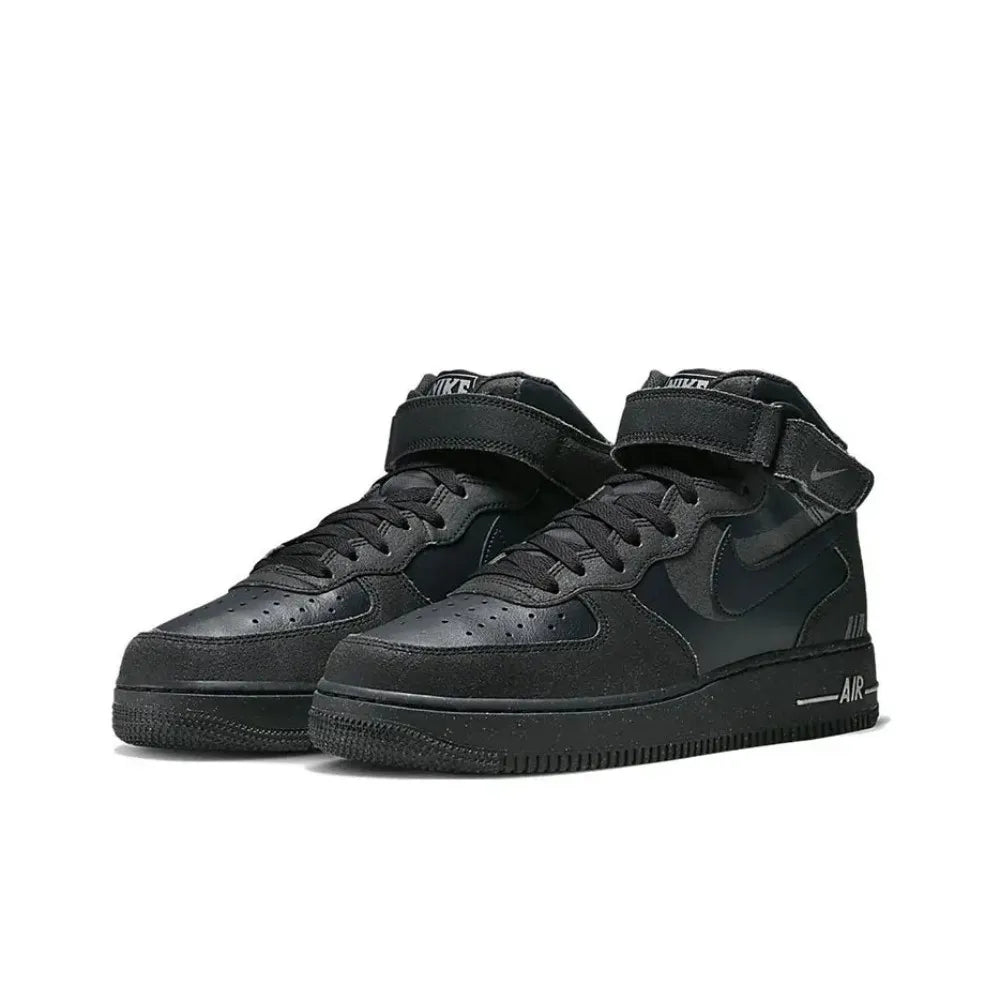 Zapatillas unisex Nike Air Force 1 Mid - Sujeción del tobillo, comodidad clásica acolchada y durabilidad para uso durante todo el día DQ7666-001