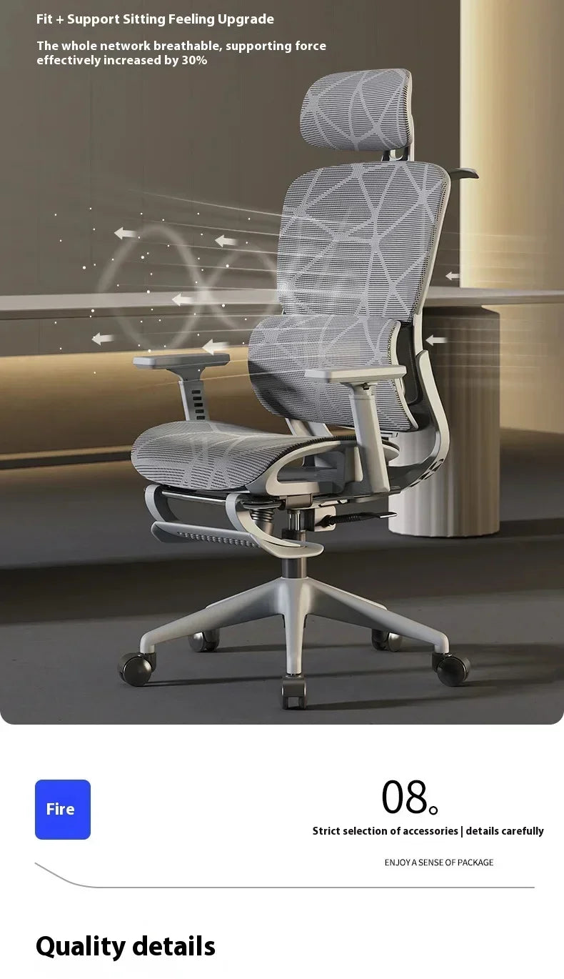 Ergonomic Gaming Chair with 3D Headrest, Adjustable Armrests, Lumbar Support, Reclining Computer Desk Chair with Footrest for Office & Gaming