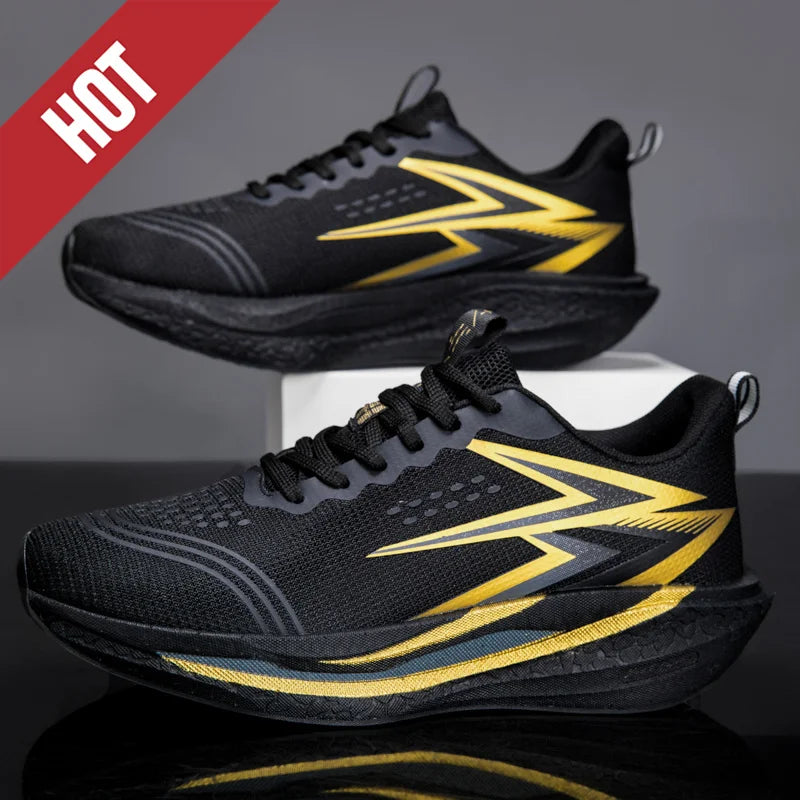 Zapatillas de running nuevas con placa de carbono para maratón, deportivas para hombre, transpirables y ligeras, zapatillas deportivas cómodas antideslizantes para mujer, estilo casual