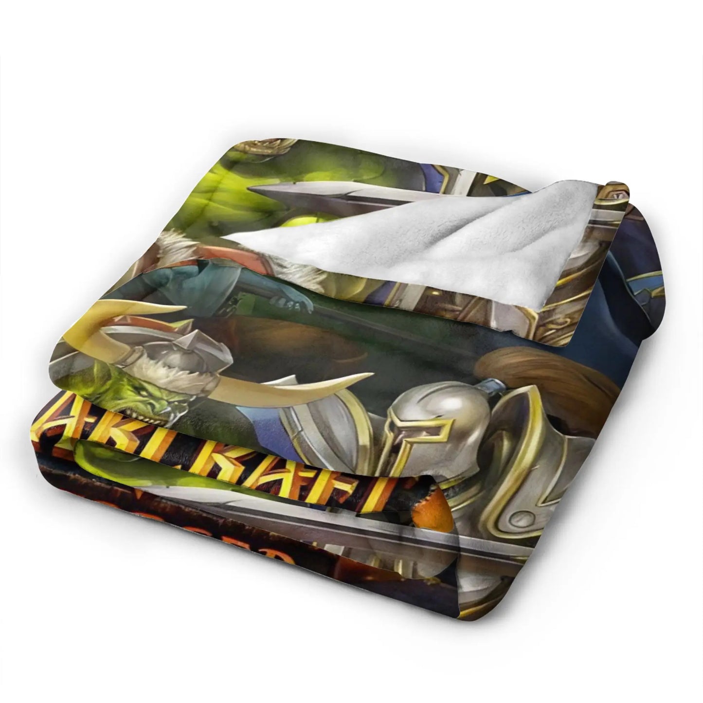 Warm Blanket Office WOW World of Warcraft Arthas Retro Game Throw Blanket Flannel Bedspread For Living Room Sofa Bed Cover
