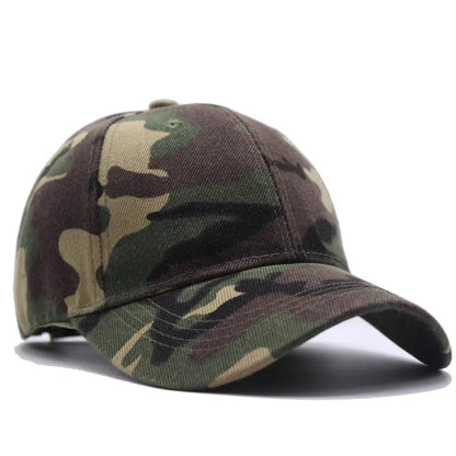 Czapka baseballowa w kamuflażu – damska, męska, czapka typu snapback w stylu hip-hopowym, czapki w kamuflażu do zajęć grupowych dla kobiet i mężczyzn, czapka wojskowa – damska, męska