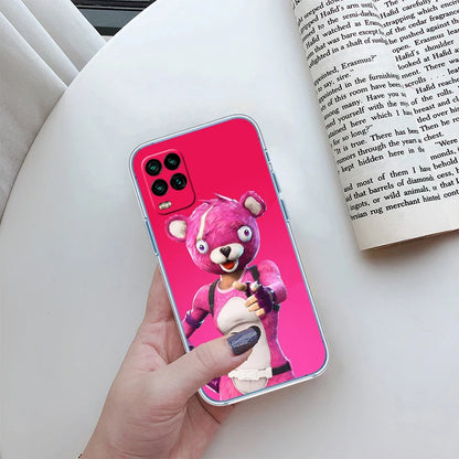 F-Fortnites-Poster transparente Handyhülle für Samsung Galaxy A04 A04S A14 A23 A34 A54 M23 M33 M52 M53