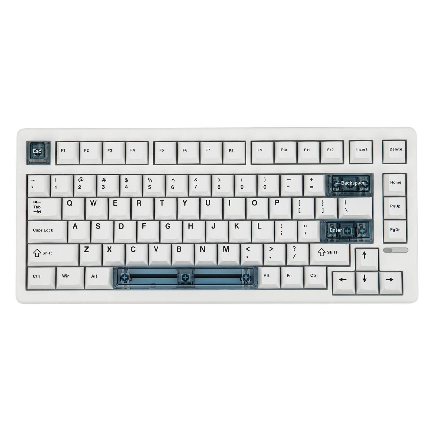 Teclado mecánico magnético EPOMAKER HE80 75% con distribución US QWERTY, hot-swap, gasket creamy, cableado, efecto Hall, DKS SOCD para PC/Mac