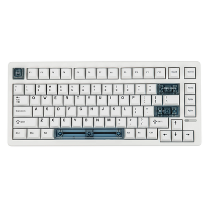 Teclado mecánico magnético EPOMAKER HE80 75% con distribución US QWERTY, hot-swap, gasket creamy, cableado, efecto Hall, DKS SOCD para PC/Mac