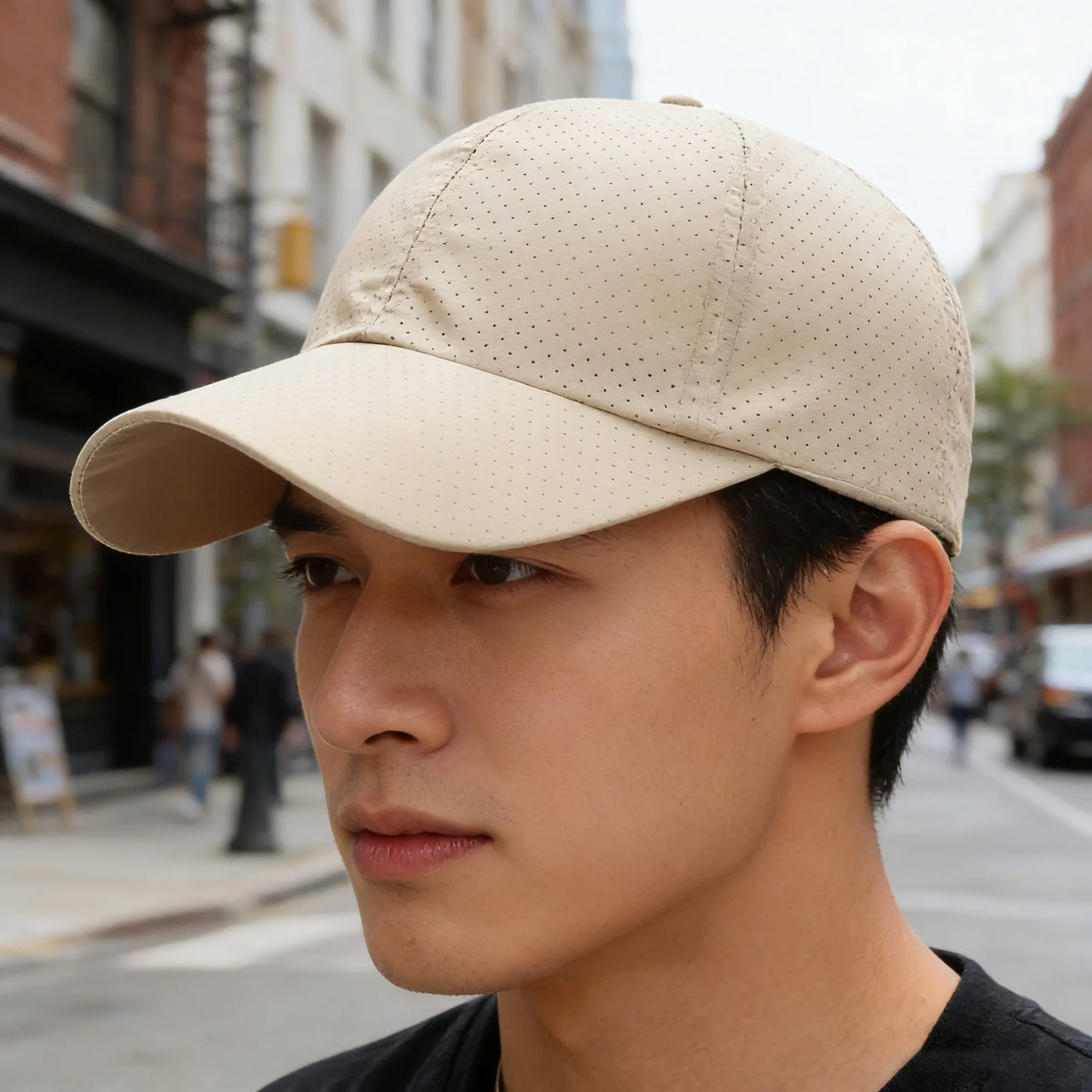 Casquette pour homme printemps-été, couleur unie, en maille ; casquette de baseball pour femme, automne, édition coréenne ; casquette anti-UV, en maille respirante, à visière