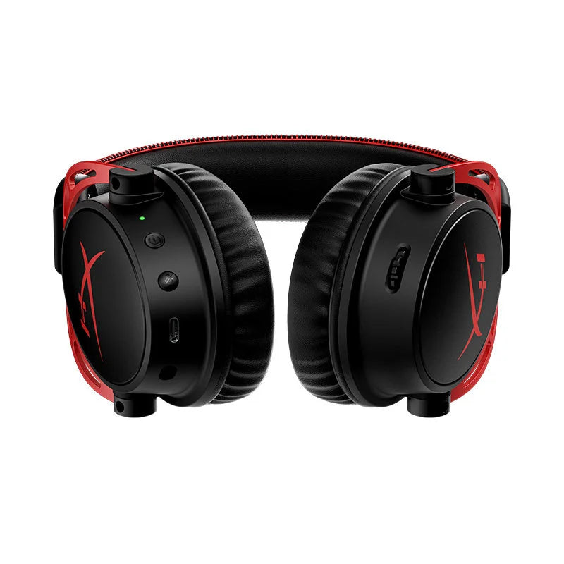 Original HyperX Cloud Alpha Wireless Gaming Hedsets Detachable Mic Dual Chamber Drivers On-Earcup Controls 300hr Playtime