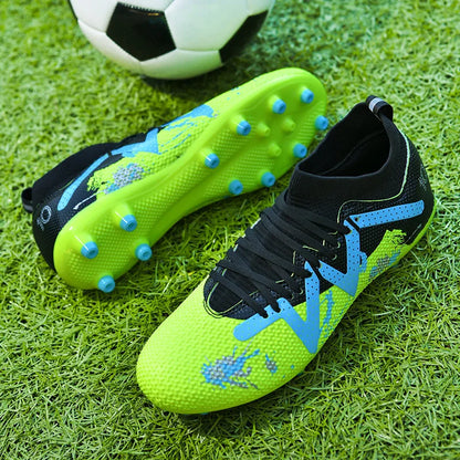 Zapatillas de fútbol para hombre, tacos de alto rendimiento, calzado profesional de fútbol sala, botas rápidas para campo de fútbol, zapatillas originales de entrenamiento para niño
