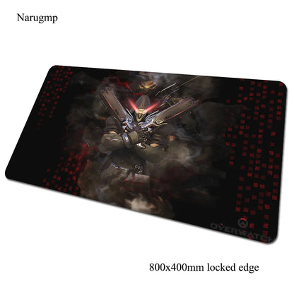 Alfombrilla de ratón gaming Overwatch 80x40cm, alfombrilla grande para ratón, regalo de Halloween, tapete gamer amplio para escritorio de ordenador, mousepad para notebook y PC