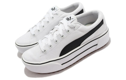 Baskets Puma Kaia Platform, modèle blanc et noir, 383804-01.