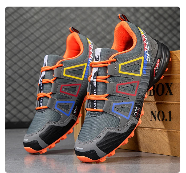 Zapatillas de ciclismo para hombre, calzado outdoor de montaña y cross-country, antideslizante y resistente al desgaste, para entrenamiento de ciclismo y senderismo