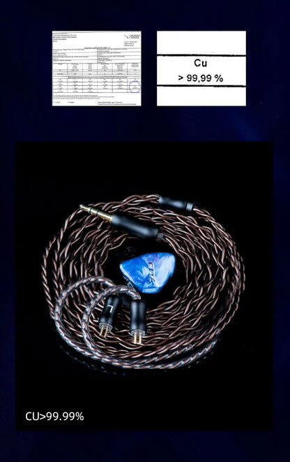 EPZ Q1 Pro Yunshuilan Wired HiFi Bass Earbuds IEM Gaming Earphones with Mic, 10mm Dual Magnetic Driver, Detachable 0.78mm 2-Pin Cable