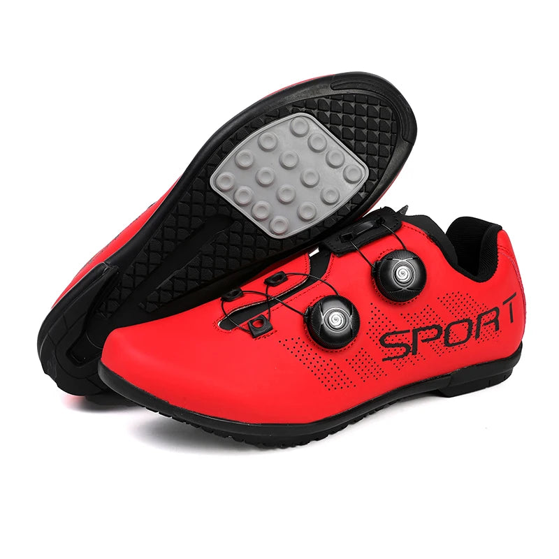 Zapatillas de ciclismo ultraligeras, transpirables y ligeras, con suelas rígidas compatibles con SPD para entrenamiento y competición en bicicleta de carretera y montaña