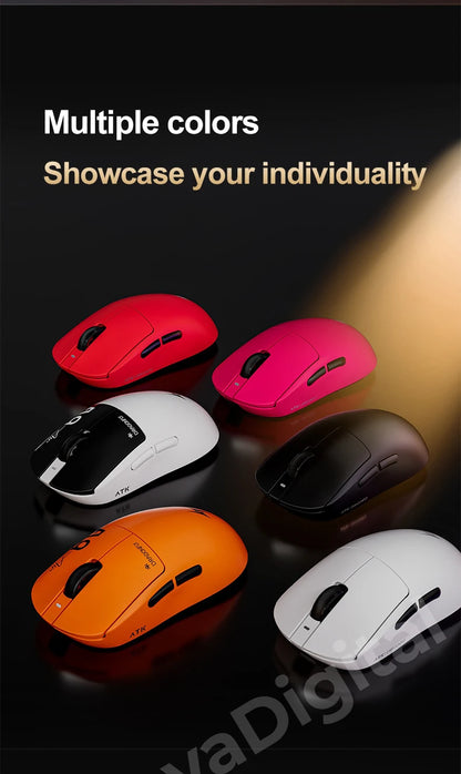 Mouse gaming wireless ATK Dragonfly A9 Ultimate A9 Air PAW3950 ultraleggero ergonomico e-sport per gamer FPS CSGO A9 Ultra