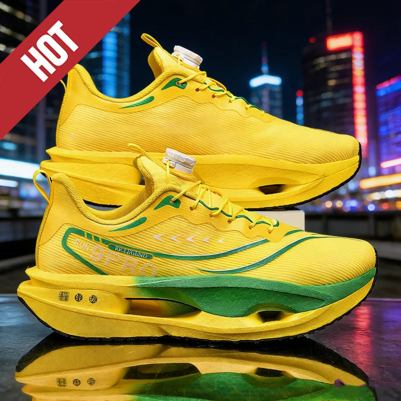 Running Shoes Carbon Board Speciality Marathon Men Sports Breathable Lightweight Women's Comfortable Athletic Nonskid Sneakers