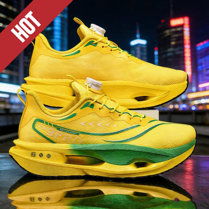 Running Shoes Carbon Board Speciality Marathon Men Sports Breathable Lightweight Women's Comfortable Athletic Nonskid Sneakers