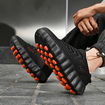 Brand Men Casual Shoes Thick Sole Soft Fashion Sneakers Summer Breathable Male Walking Shoes Zapatillas Hombre 88217 Mens Shoes