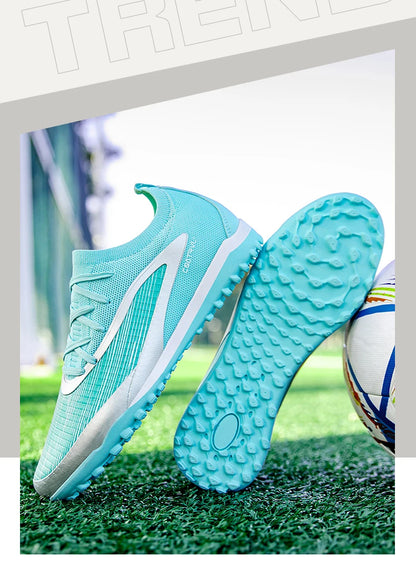 New Men's Football Boots Sport Adult Long Spikes Soccer Shoes Training Outdoor Cleats Breathable Non-Slip Boys Match Comfortable