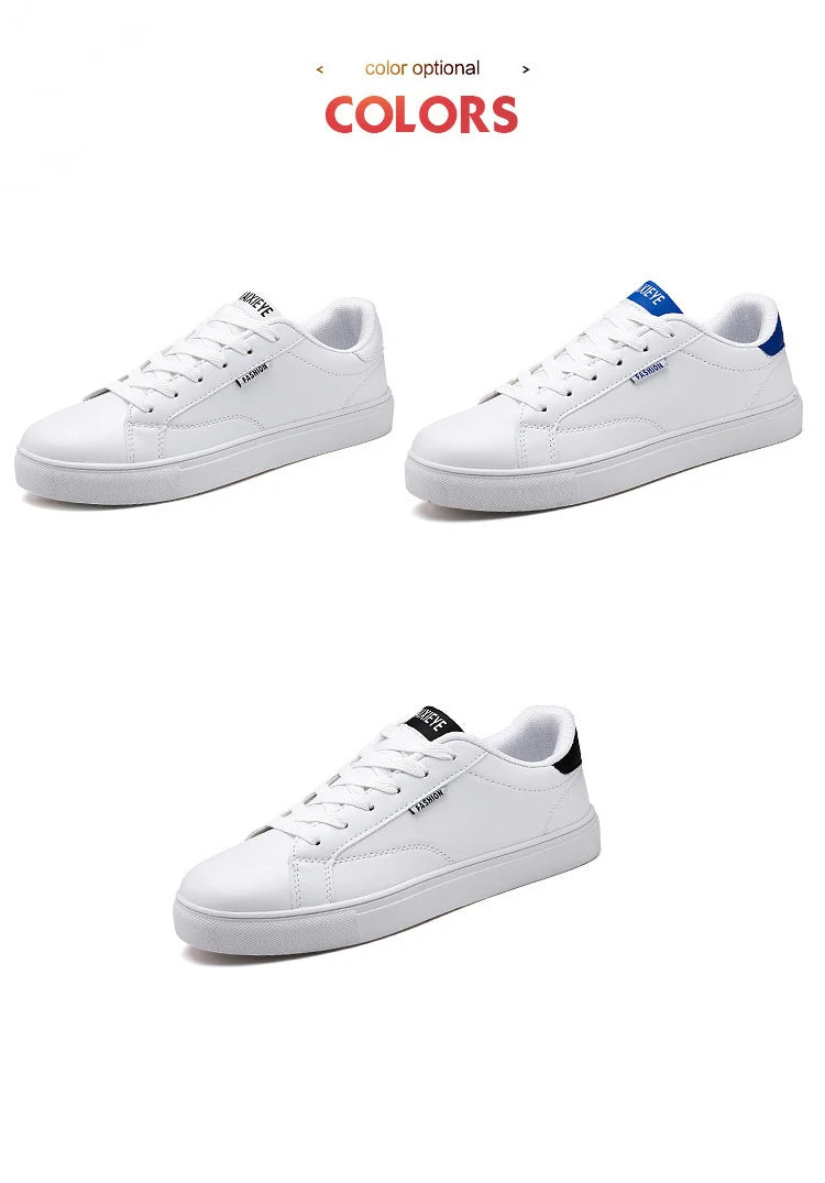 Scarpe casual da skateboard da uomo, scarpe bianche per il tempo libero all’aperto, sneakers traspiranti da camminata, scarpe basse, scarpe da uomo 39-48