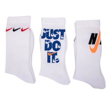 Nike Basketball Socks: AJ Jordan Triple Pack Mid-Calf Socks for Men and Women—Breathable and Moisture-Wicking SX5545-915