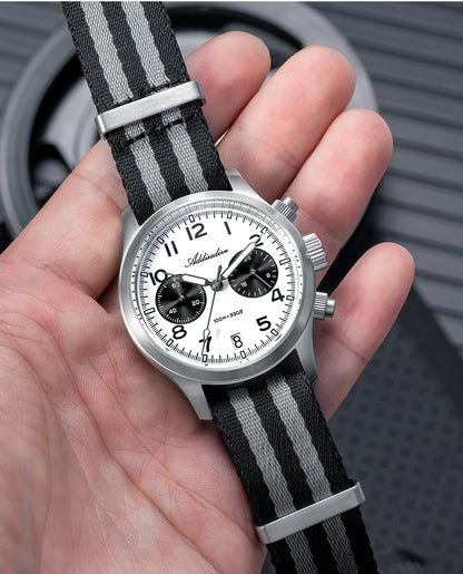 Reloj para hombre ADDIESDIVE 2025 New Panda Eye, retro de lujo, cuarzo VK64, cronógrafo deportivo, impermeable 100M, luminoso