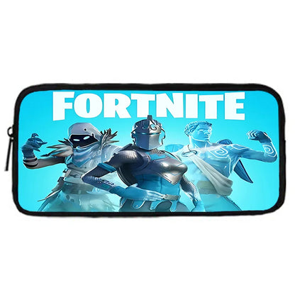 Zaino da scuola per bambini Hot Game con borsa pranzo e astuccio, grande capacità, design F-FortniteS, per ragazzi e ragazze, regalo ideale