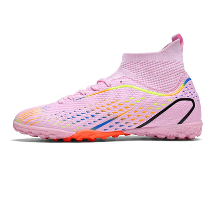 Men Outdoor Football Boots FG/TF Professional Training Soccer Shoes Cleats Turf Futsal Match Grass Unisex Non-slip Breathable