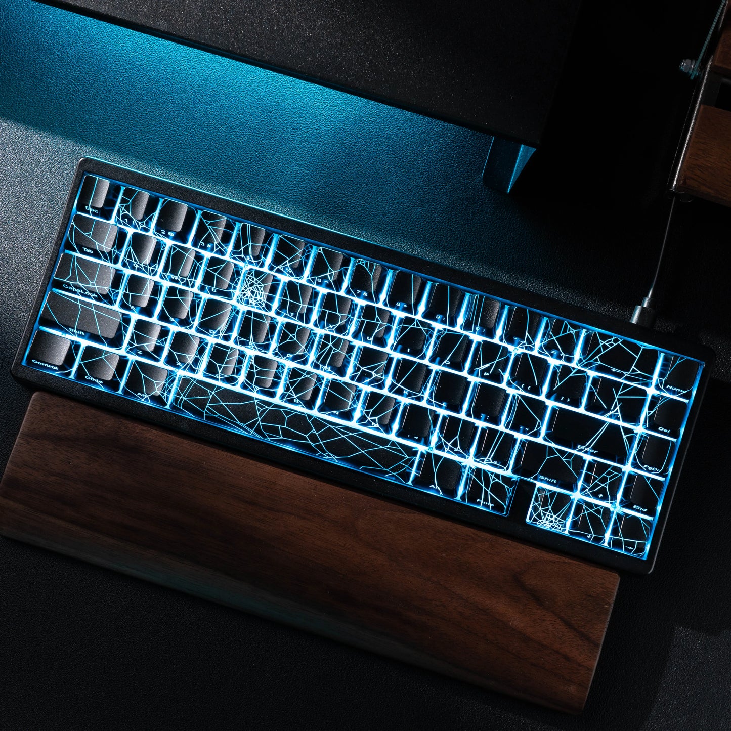 Teclado mecánico inalámbrico XVX M67 JadeStone con teclas IMD-Tech, trimodo, diseño topográfico blanco gamer y estructura gasket