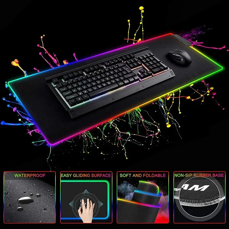 RGB Apex Legends Keyboard Mousepad Computer Gaming Cool Mouse Pad Speed Large Accessories Mouse Mats Office Desk Protector Mat