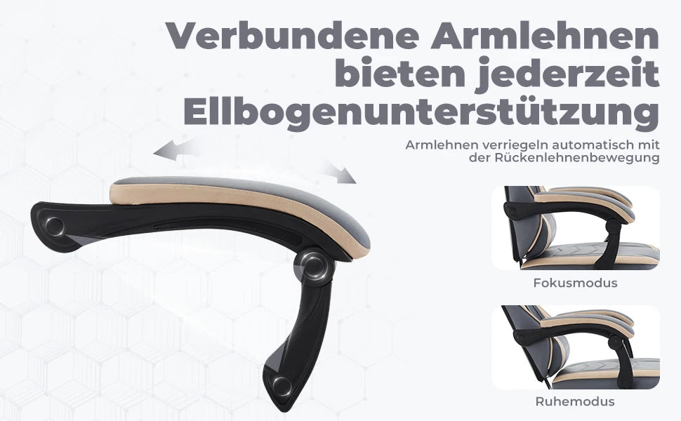 Silla gaming WOTSTA con reposapiés, silla para gamers ergonómica con cojín lumbar, reposacabezas y altura ajustable para ordenador