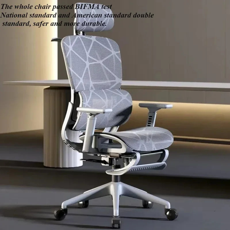 Ergonomic Gaming Office Chair Adjustable 3D Armrests Headrest Lumbar Support Computer Desk Chair with Footrest & Reclining Backrest